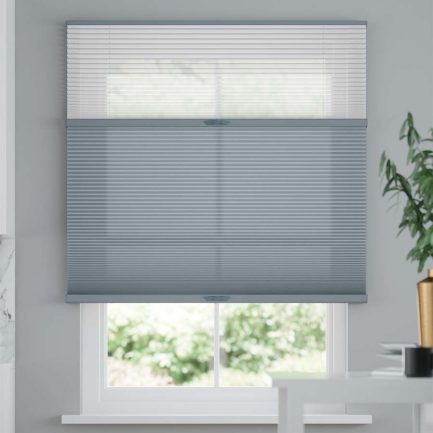 Premium Two Fabric Top-Down Bottom-Up Light Filtering Cellular Shades