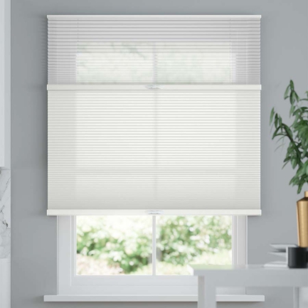 Premium Two Fabric Top-Down Bottom-Up Light Filtering Cellular Shades