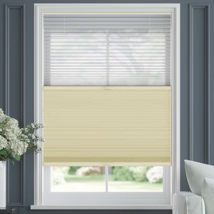 Select Two Fabric Top-Down Bottom-Up Blackout Cellular Shades 1516