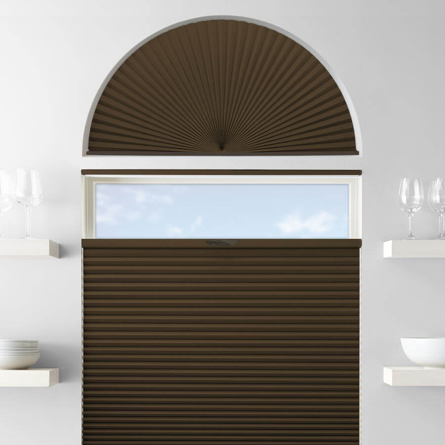Single Cell Blackout Arch Window Shades 1278