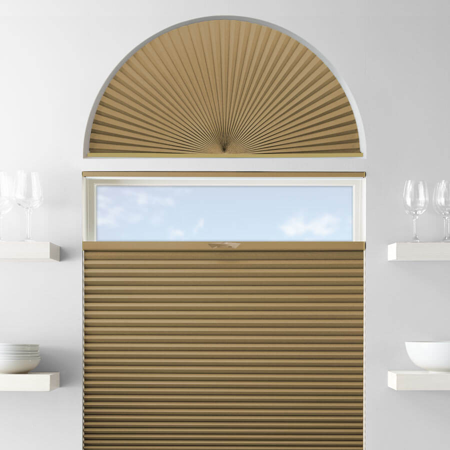Single Cell Blackout Arch Window Shades 1278