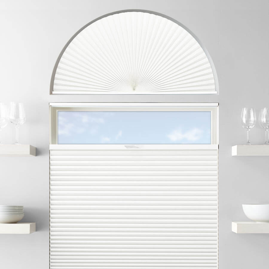 Single Cell Blackout Arch Window Shades 1278