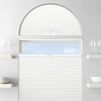 Single Cell Blackout Arch Window Shades