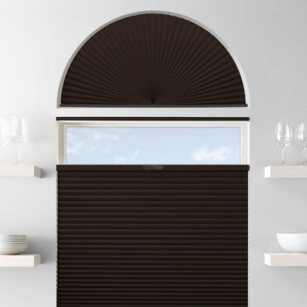 Single Cell Blackout Arch Window Shades