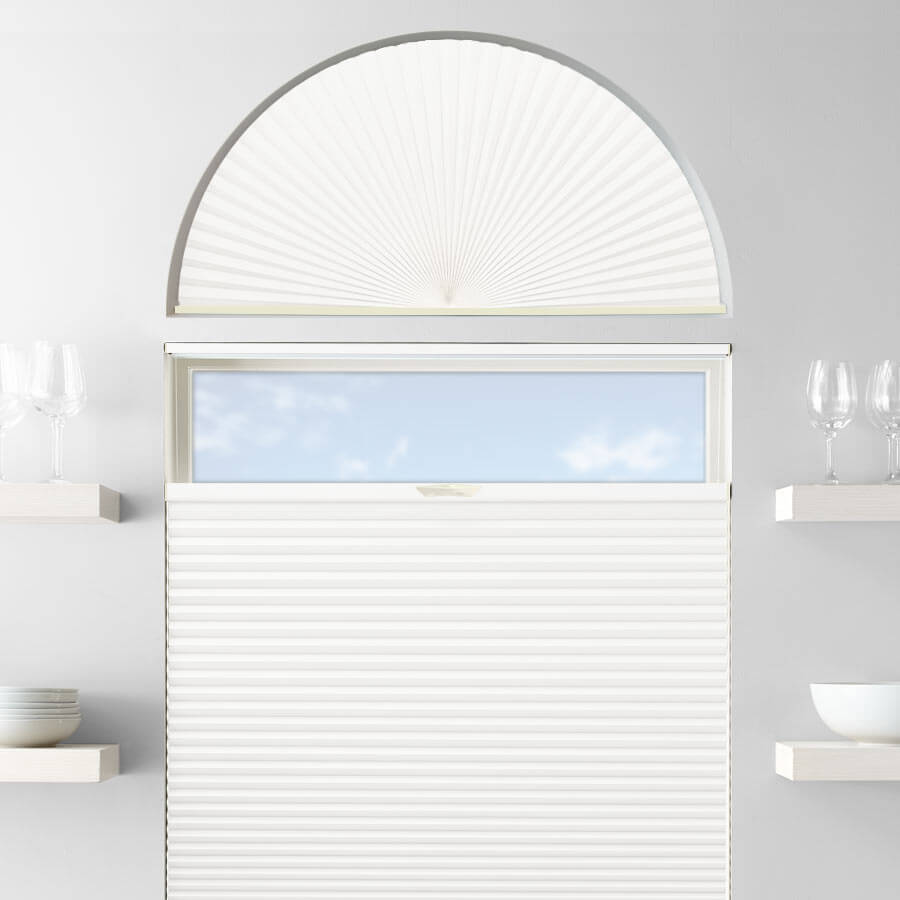 Single Cell Blackout Arch Window Shades 1278