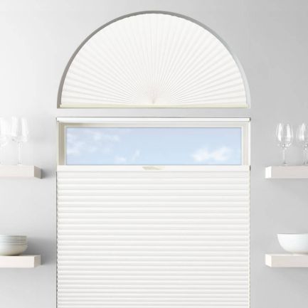 Single Cell Blackout Arch Window Shades