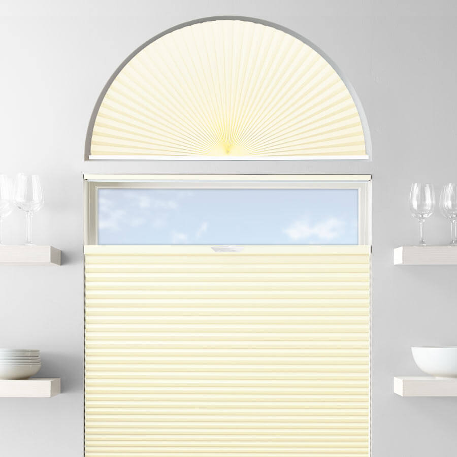 Single Cell Blackout Arch Window Shades 1278