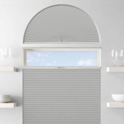 Single Cell Blackout Arch Window Shades