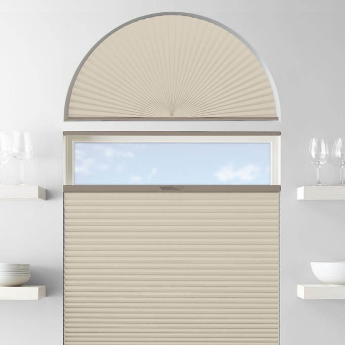 Single Cell Blackout Arch Window Shades 1278