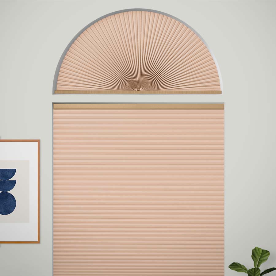 Single Cell Blackout Arch Window Shades 1278