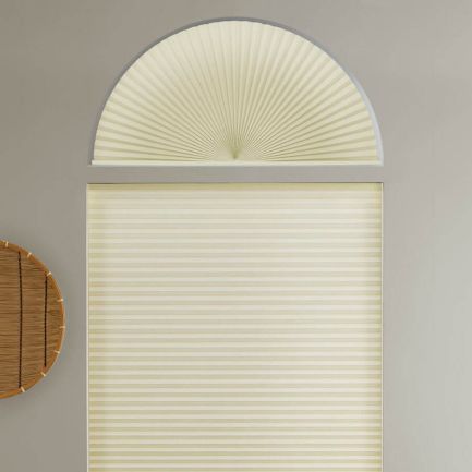 Single Cell Light Filtering Arch Window Shades