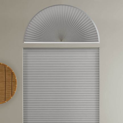 Single Cell Light Filtering Arch Window Shades