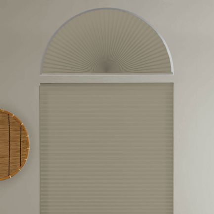 Single Cell Light Filtering Arch Window Shades