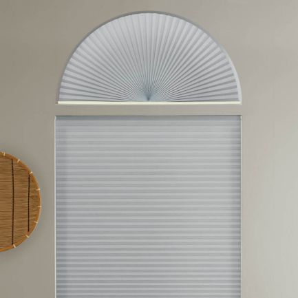 Single Cell Light Filtering Arch Window Shades