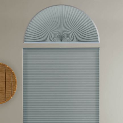 Single Cell Light Filtering Arch Window Shades