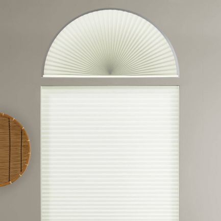 Single Cell Light Filtering Arch Window Shades
