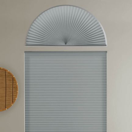 Single Cell Light Filtering Arch Window Shades