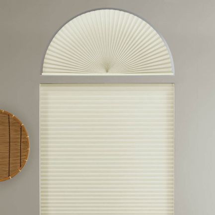 Single Cell Light Filtering Arch Window Shades