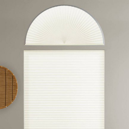 Single Cell Light Filtering Arch Window Shades