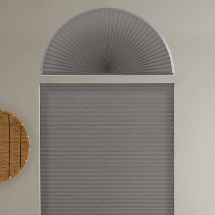 Single Cell Light Filtering Arch Window Shades