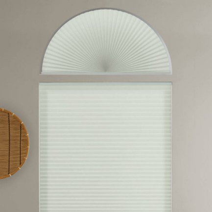 Single Cell Light Filtering Arch Window Shades