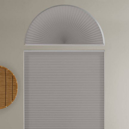 Single Cell Light Filtering Arch Window Shades