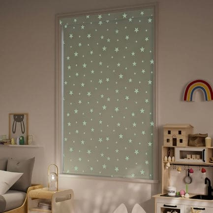 Stargazer Glow-in-the-Dark Kids’ Roller Shades 1874