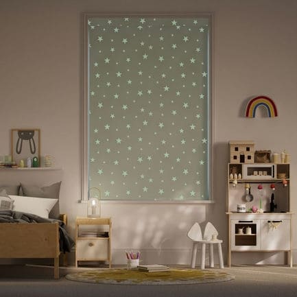 Stargazer Glow-in-the-Dark Kids’ Roller Shades