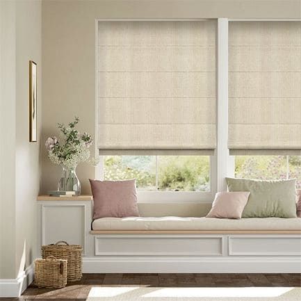 Striped Roman Shades