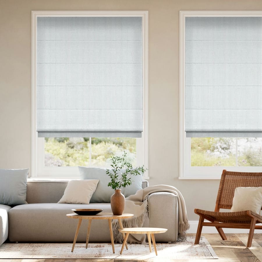 Striped Roman Shades 1722