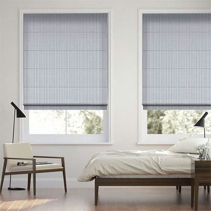 Striped Roman Shades