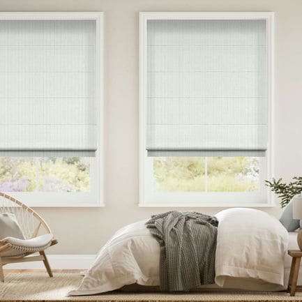 Striped Roman Shades