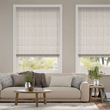 Striped Roman Shades