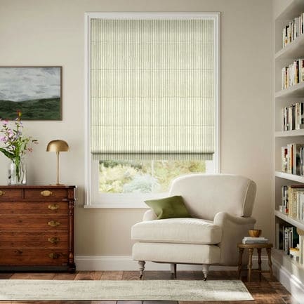 Striped Roman Shades