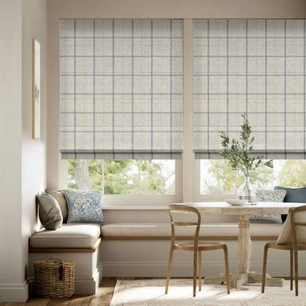 Striped Roman Shades