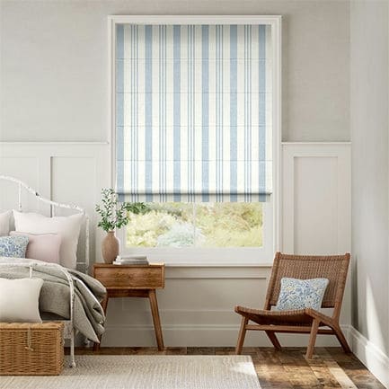 Striped Roman Shades