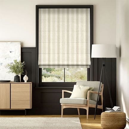 Striped Roman Shades