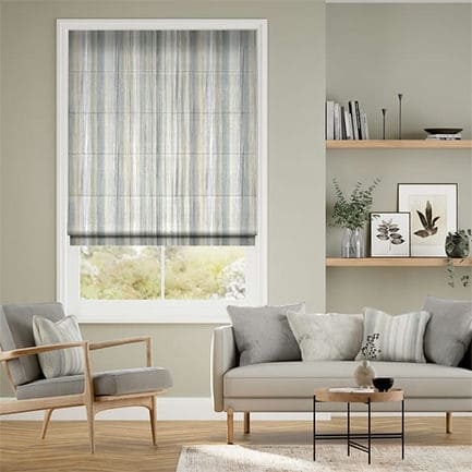 Striped Roman Shades
