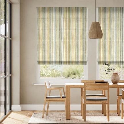 Striped Roman Shades