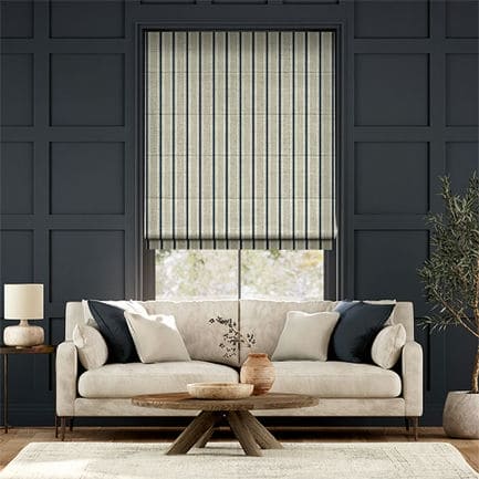 Striped Roman Shades