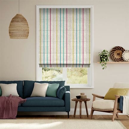 Striped Roman Shades