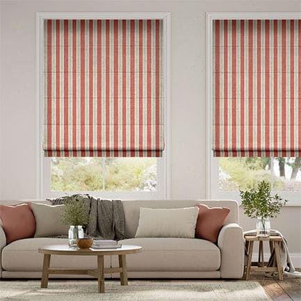 Striped Roman Shades