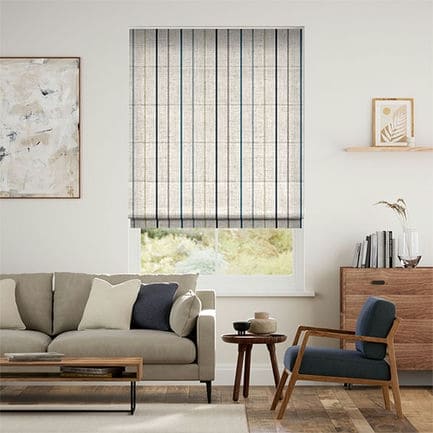 Striped Roman Shades
